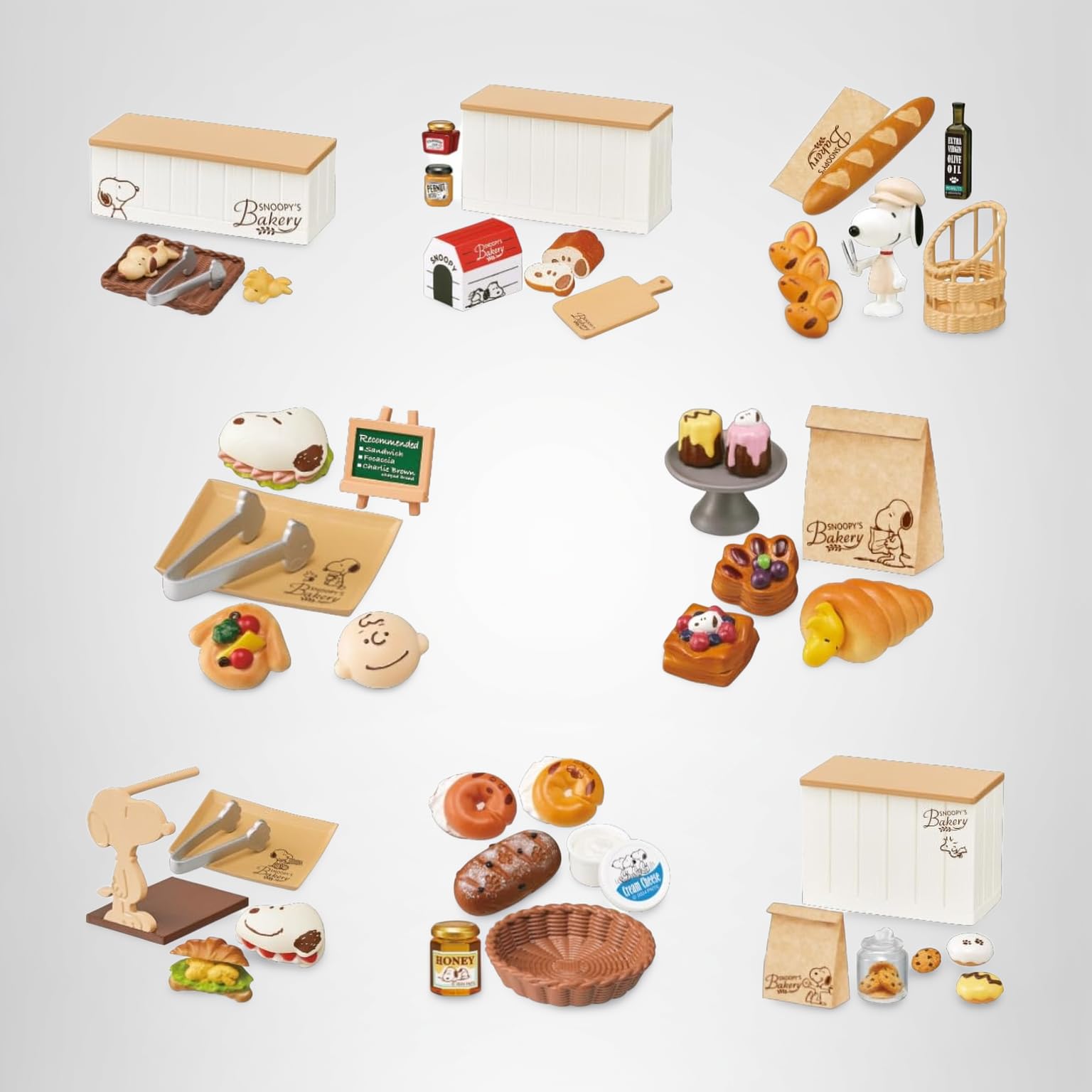 Amazon.co.jp: リーメント ピーナッツ SNOOPY'S BAKERY 1BOX 約H115